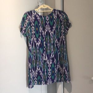 Printed Chiffon t-shirt dress